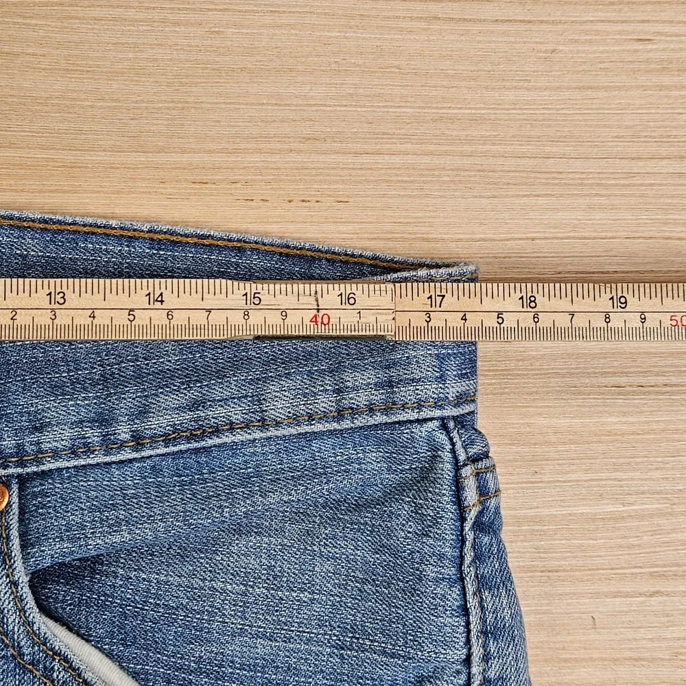 Levi's 527 Jeans Mens 34x30 Blue Slim Bootcut Denim Western Workwear